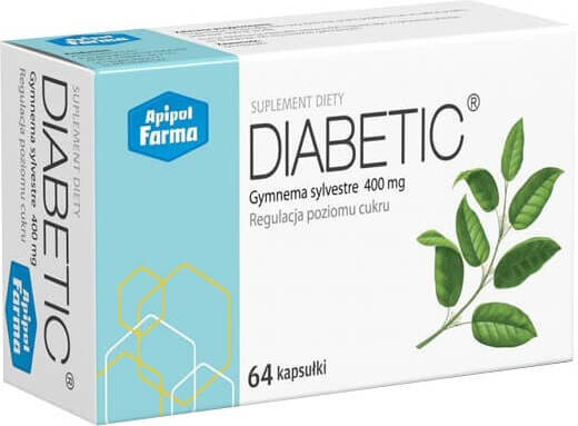 Diabetische Gymnema SylvestrE 400mg Kapseln von APIPOL FARMA zur Zuckerspiegelregulierung, 64 Stück, Nahaufnahme