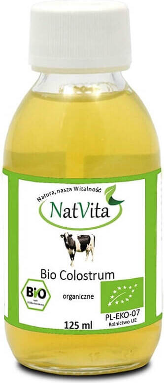 Organisches BIO Kolostrum IgG 35 % in flüssiger Form von NATVITA, 125 ml Flasche