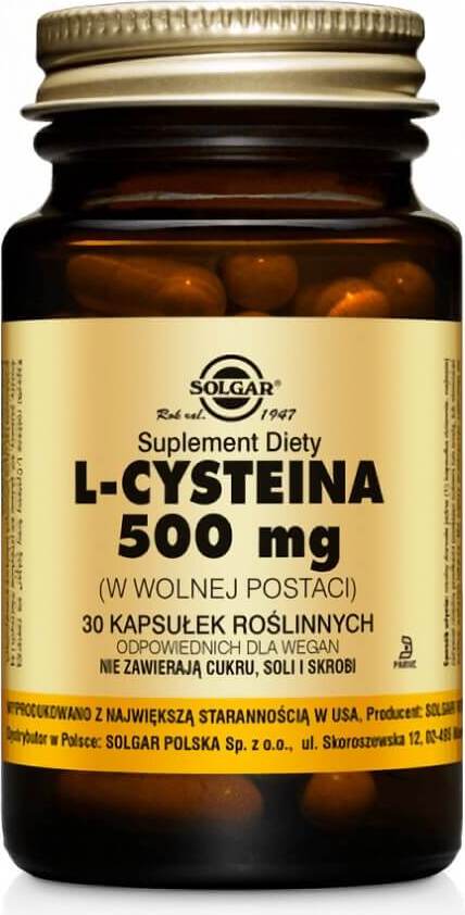 L - Cystein L - Cystein 500mg 30 Kapseln SOLGAR