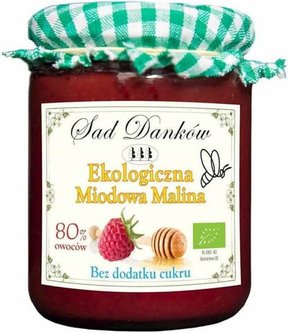 Honig-Himbeermarmelade ohne Zucker BIO 260 g - SAD DANKÓW