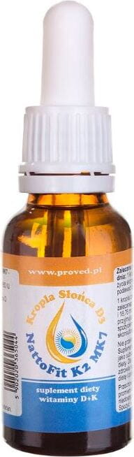 Vitamin D3 + K2 MK - 7 Liquid Natto 20ml 600 Tropfen BEWÄHRT Image principale du produit