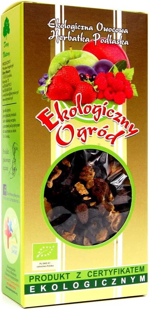 Bio-Teegarten BIO 100 g von DARY NATURY, verschiedene Kräuter und Tees in einer natürlichen Verpackung, ideal als Geschenk