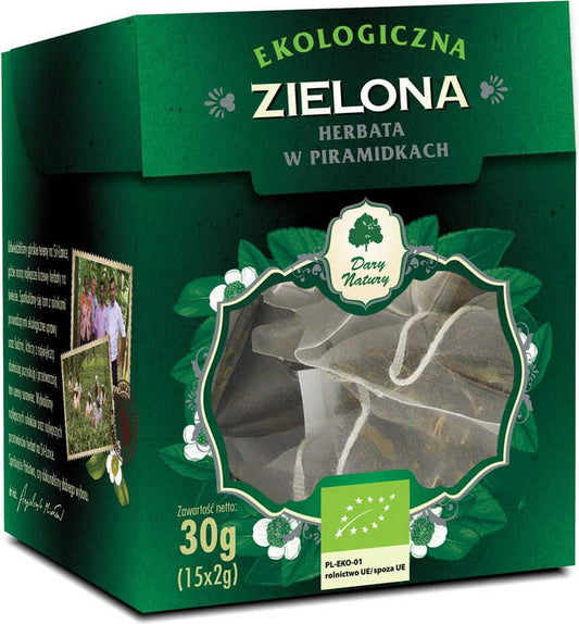 BIO-Pyramiden-Grüntee (15 x 2 g) - GESCHENKE DER NATUR