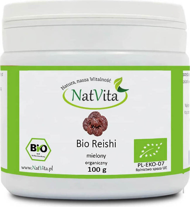 Reishi-Pilze, gemahlen BIO 100% 100g NATVITA Hover Image