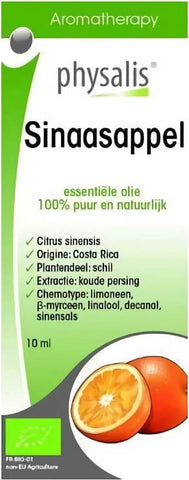 Sinaasappel ätherisches Öl (Chinesische Orange) BIO 10 ml - PHYSALIS