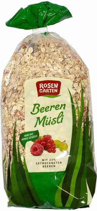 Müsli mit 23% Waldfrüchten BIO 750 g ROSENGARTEN Hauptbild