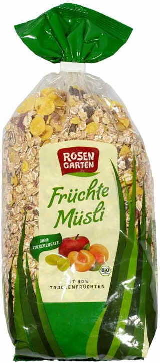 Müsli mit 30% Frucht BIO 750 g ROSENGARTEN Hauptbild