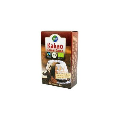 Bio fair-gehandeltes Kakaopulver von ALLFAIR in 125 g Packung, fein gemahlen, ideal für Backen und Schokolade.