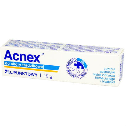 Acnex Point Gel enthält Teebaumöl + Bisabolol 15g FARMINA