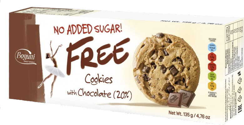 Kekse mit 20% Schokolade ohne Zucker 135 g BOGUTTI 主图