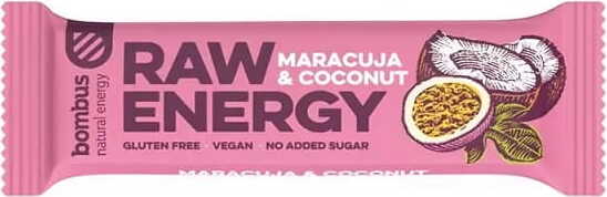 Raw Energy Maracuja Kokos glutenfrei 50 g BOMBUS Imagen principal del producto