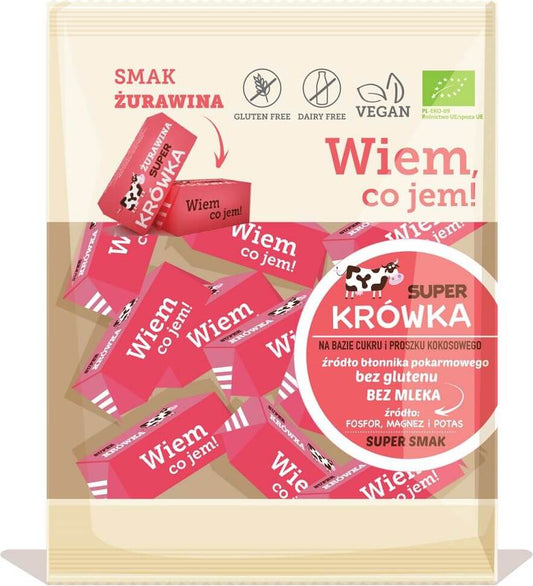 Glutenfreier, milchfreier Cranberry-Fudge BIO von MEGUSTO, 150 g, cremiger Frucht-Fudge mit Cranberries in nachhaltiger Verpackung