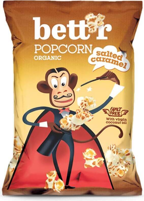 Popcorn mit salzigem Karamell glutenfrei BIO 60 g BETTR