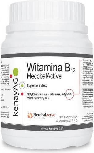 Vitamin B12 Mecobalactice Methylcobalamin 500 mcg 300 Kapseln KENAY