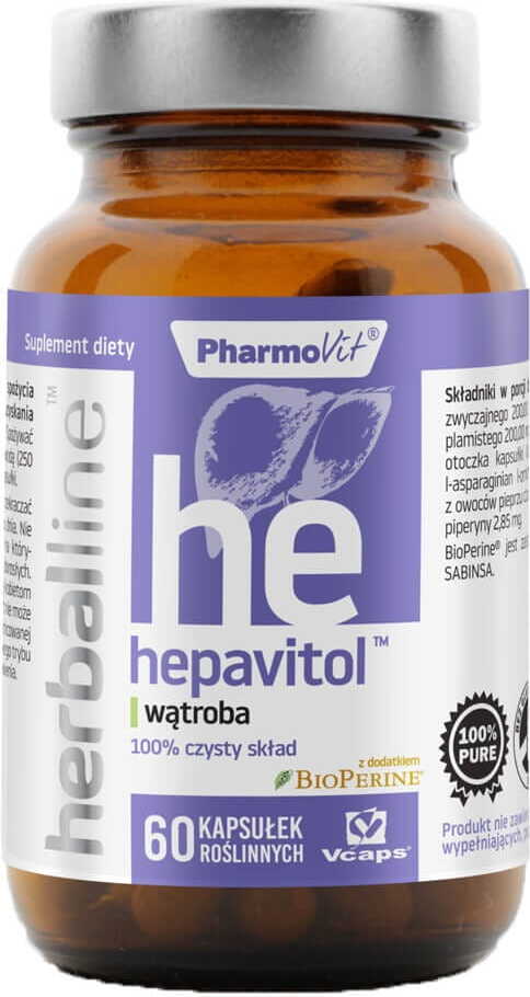 HEPAVITOL mit Zusatz von Bioperin 60 vcaps PHARMOVIT HERBALLINE Kapseln