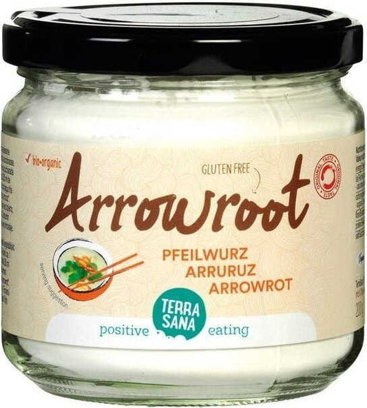 Bio Arrowroot Wurzelstärke von TERRASANA in 150 g Verpackung, glutenfrei und vielseitig in der Küche verwendbar