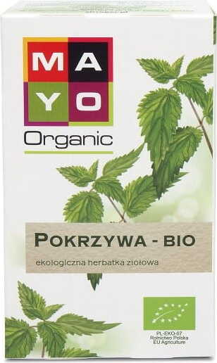 Bio Brennnesseltee von MAYO, 20 Teebeutel à 13 g, frischer grüner Brennnesseltee in Packung, natürlich und bio-zertifiziert