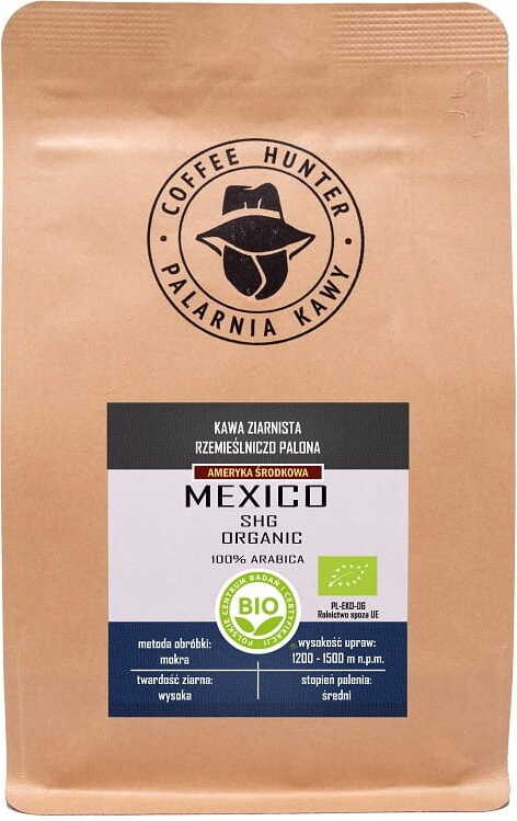 Arabica-Kaffeebohnen 100% Mexiko BIO 250 g - COFFEE HUNTER Imagem principal do produto