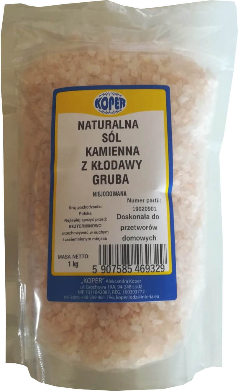 Natursteinsalz aus Baumstämmen, dick 1 kg Dill Hlavní obrázek produktu