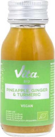 Fruchtshot Ananas - Ingwer - Kurkuma BIO 60 ml - VITA