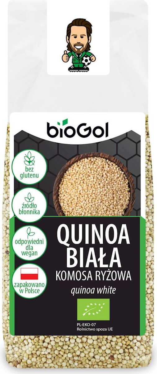 Glutenfreie weiße Quinoa (Quinoa) BIO 250 g - BIOGOL Hover Image