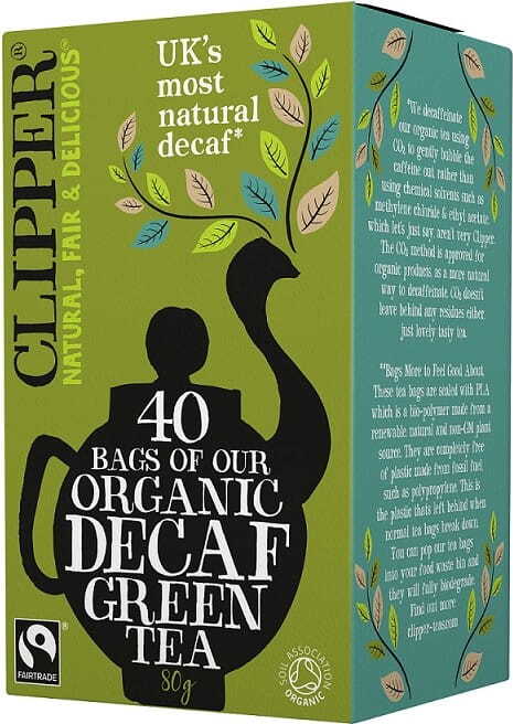 Grüner entkoffeinierter Tee aus fairem Handel BIO 80 g (40 x 2 g) - CLIPPER