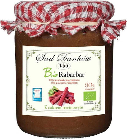 80% Rhabarber mit BIO-Rohrzucker 260 g - SAD DANKÓW