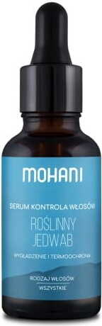 Haarserum von biogo, glättend und hitzeschützend, in einer Flasche mit Pumpverschluss, ideal für gepflegtes und geschütztes Haar.