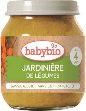 Gartengemüsepüree ab 4 Monate BIO glutenfrei 130 g BABYBIO