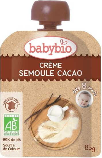 Milchdessert mit Kakaogrieß ab 8 Monaten BIO 85 g BABYBIO