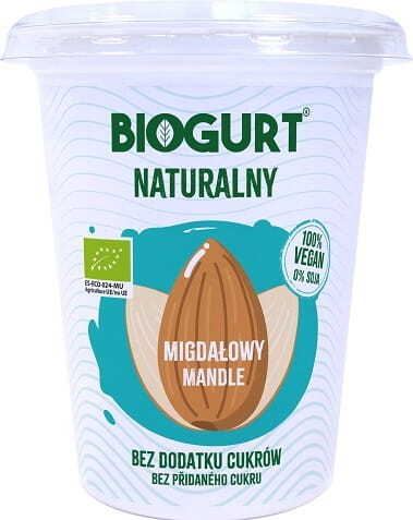 BIOGURT vegane fermentierte Mandeljoghurtalternative BIO 400 g BIOGURT