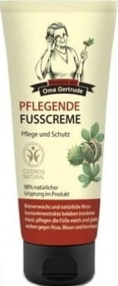 Nährende Fußcreme von OMA GERTRUDE, 75 ml, mit schützender Pflege für trockene und beanspruchte Füße.