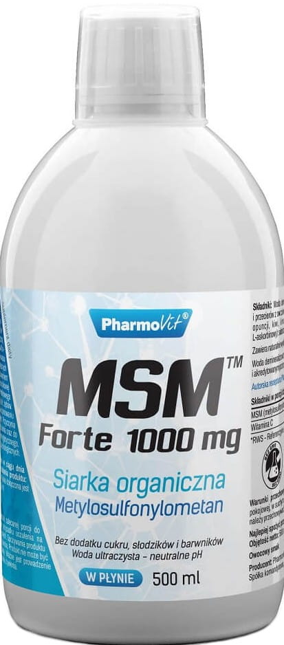 Organischer Schwefel MSM FORTE 1000mg 500ml PHARMOVIT