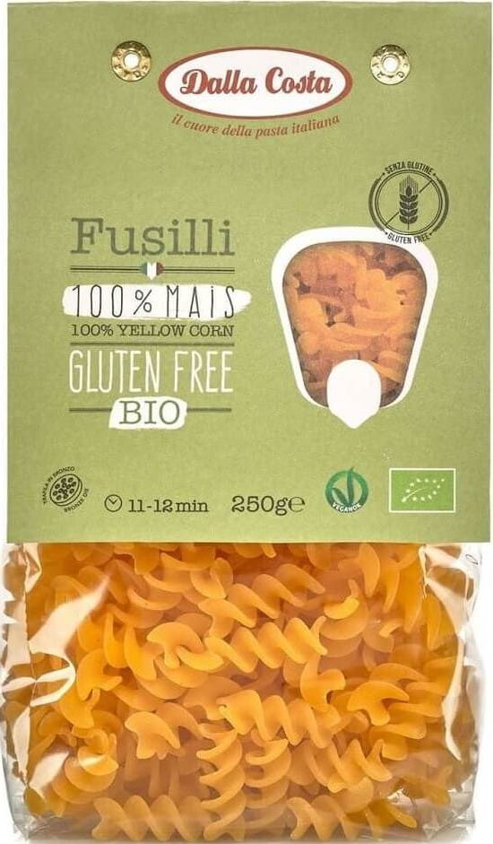 Nudeln (Mais), Fusilli, glutenfrei BIO 250 g - DALLA COSTA