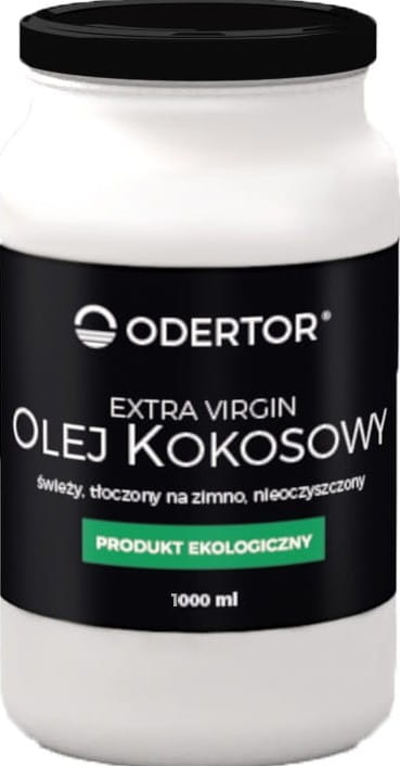 Kaltgepresstes Bio-Kokosöl von ODERTOR in 1000ml Flasche, extra vergine, naturbelassen und unraffiniert.