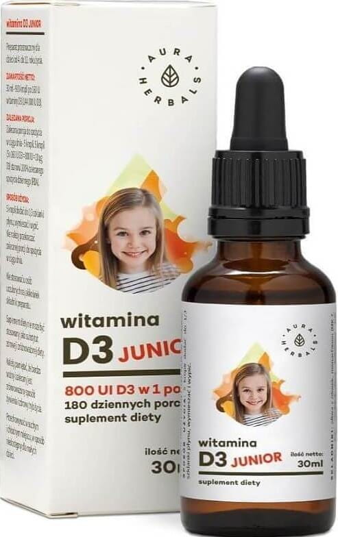 Vitamin D3 junior 800 ui 30 ml AURA HERBALS