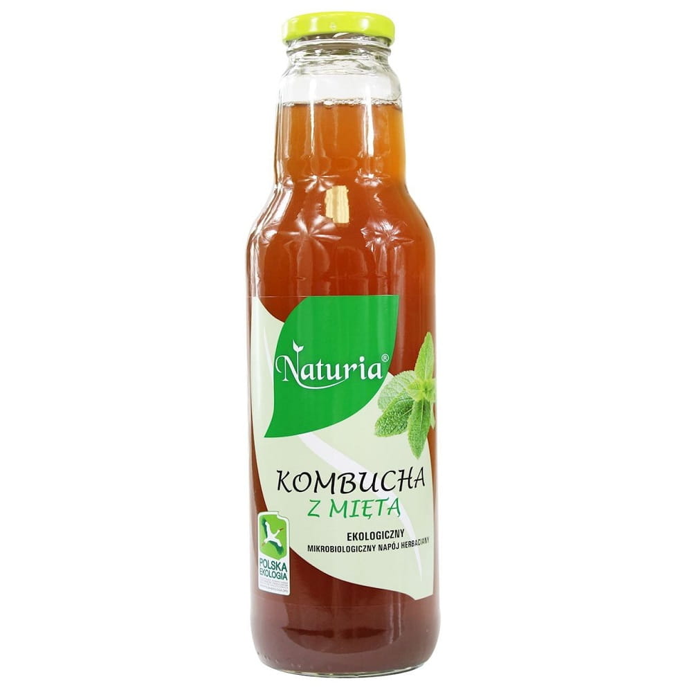 Kombucha mit Minze BIO 750 ml - NATURIA