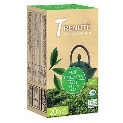 Grüner Tee reiner Ceylon-Tee BIO 30 g (15 g x 20 Stück) - T'RENUTE