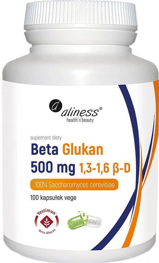 Beta-Glucan 500 mg Kapseln von ALINESS aus Saccharomyces cerevisiae, natürliche Immununterstützung, 100 Stück
