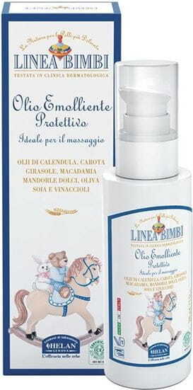 Biogo Eco 100 ml Babyöl von HELAN, flüssiges Babypflegeöl in einer Kunststoffflasche, sanfte Hautpflege für Babys