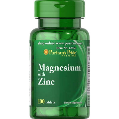 Magnesium mit Zink 266 mg 10 mg Magnesium mit Zink 100 Kapseln PURITAN'S PRIDE