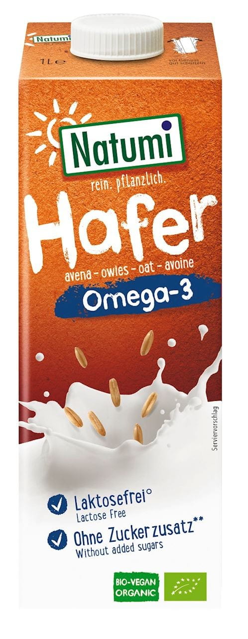 Haferdrink OMEGA - 3 ohne Zuckerzusatz BIO 1000 ml - NATUMI Fő kép