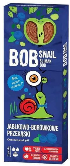 Snack Apfel- und Heidelbeer-Snacks 30 g BOB SNAIL Hover Image