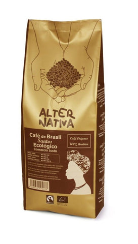 Arabica-Kaffeebohnen 100% Brasilien Santos Fair Trade BIO 500 g - ALTERNATIVA