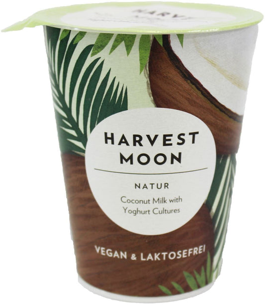Natürliches glutenfreies Kokosnuss-Dessert von HARVEST MOON in 375 g Verpackung, cremige und frische Kokosnuss-Süßigkeit.