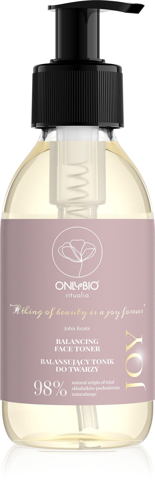 Natürliches Gesichtswasser von ONLY BIO, ausgleichend und erfrischend, in 150 ml Flasche, für die tägliche Hautpflege.