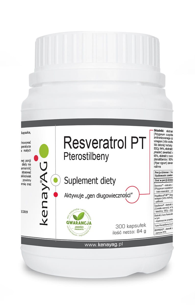 Pterostilbeny Resveratrol pt 300 Kapseln KENAY