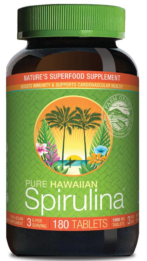 Hawaiianische Spirulina Pacifica 1000 MG 180 Tabletten CYANOTECH CO