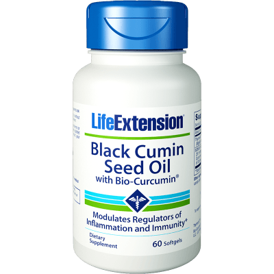 Schwarzkümmelöl mit Biocurcumin 60 Kapseln LEBENSVERLÄNGERUNG