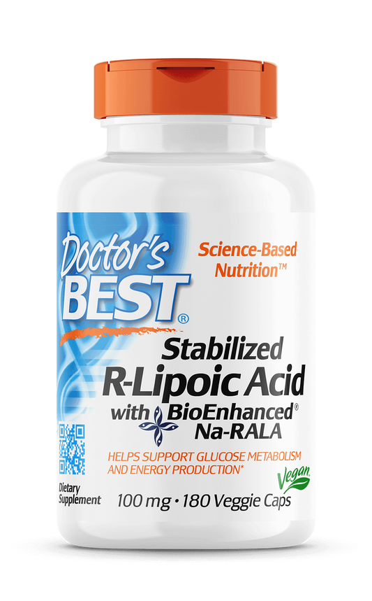 Rliponsäure mit bioangereichertem Narala 180 Kapseln DOCTOR'S BEST